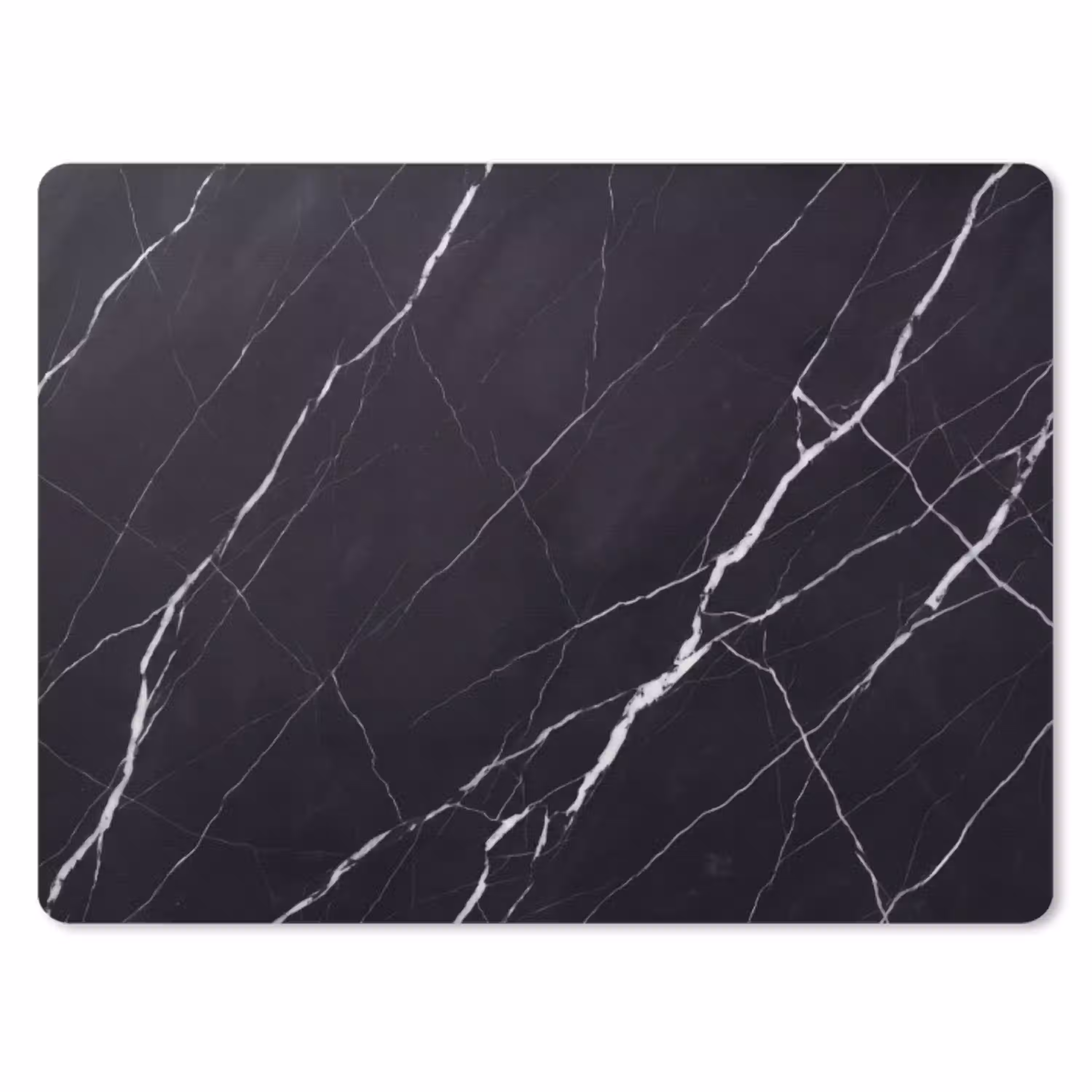 Marmer - Patroon - Abstract - Modern - Zwart muismat rubber klein -3d