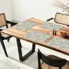 Linnen - Patroon - Groen Placemat vinyl groot 368 -zzsfeer4_Kitchenyeah-website