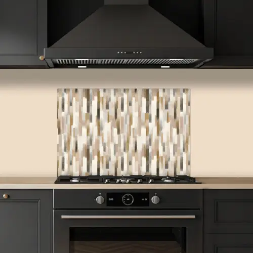 Abstract - Patroon - Kwaststreken keuken achterwand spatscherm klein 900 -sfeer1