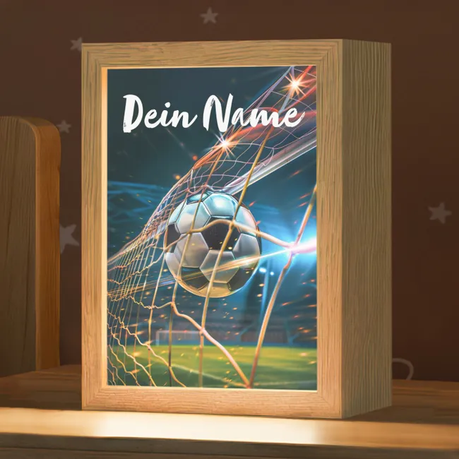 Nachtlicht Kinder mit Namen - Fußball - Tor - Sport - Jungen