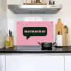 Roze - Tekstwolk - Groen - BLAH BLAH BLAH Inductie beschemer met haakjes klein -sfeer2