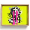 Buste - Verf - Geel Dienblad Rechthoek middel -z3d_shopping