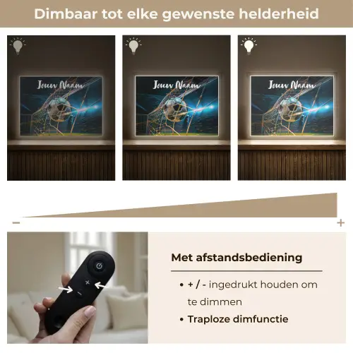 Voetbal - Goal - Sport - Jongens Light Box met batterij (Wandlamp kind) middel -USP_dimbaarNL