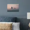 Moskee - Minaretten - Roze mist poster papier klein -sfeer2