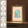 Dino - Boba - kawaii - Oranje Light Box met kabel klein -USP_NL