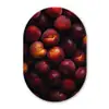 Fruit - Close up - Nectarines Wandcirkel Ovaal Glas middel -3d