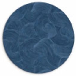Golven - Textuur - Patroon - Blauw Wandcirkel kunststof plaat 5mm dik klein 188 -3d