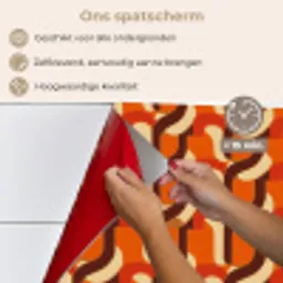 Retro - Modern - Kleurrijk keuken achterwand spatscherm klein 900 -spatscherm_NL