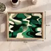 Abstract - Camouflage - Groen Dienblad Rechthoek middel -USP_Formaat