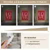 Love - Rood - Hatjes Light Box met kabel (Tafellamp) klein -USP_dimbaarDE