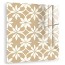 Bloemen - Patroon - Beige plexiglas 5mm klein 11 -zzzproduct_nieuw