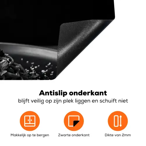 Kaas - Pasta - Rasp Inductie beschermer vinyl 3mm klein -zzzzzzz-td-onderkant