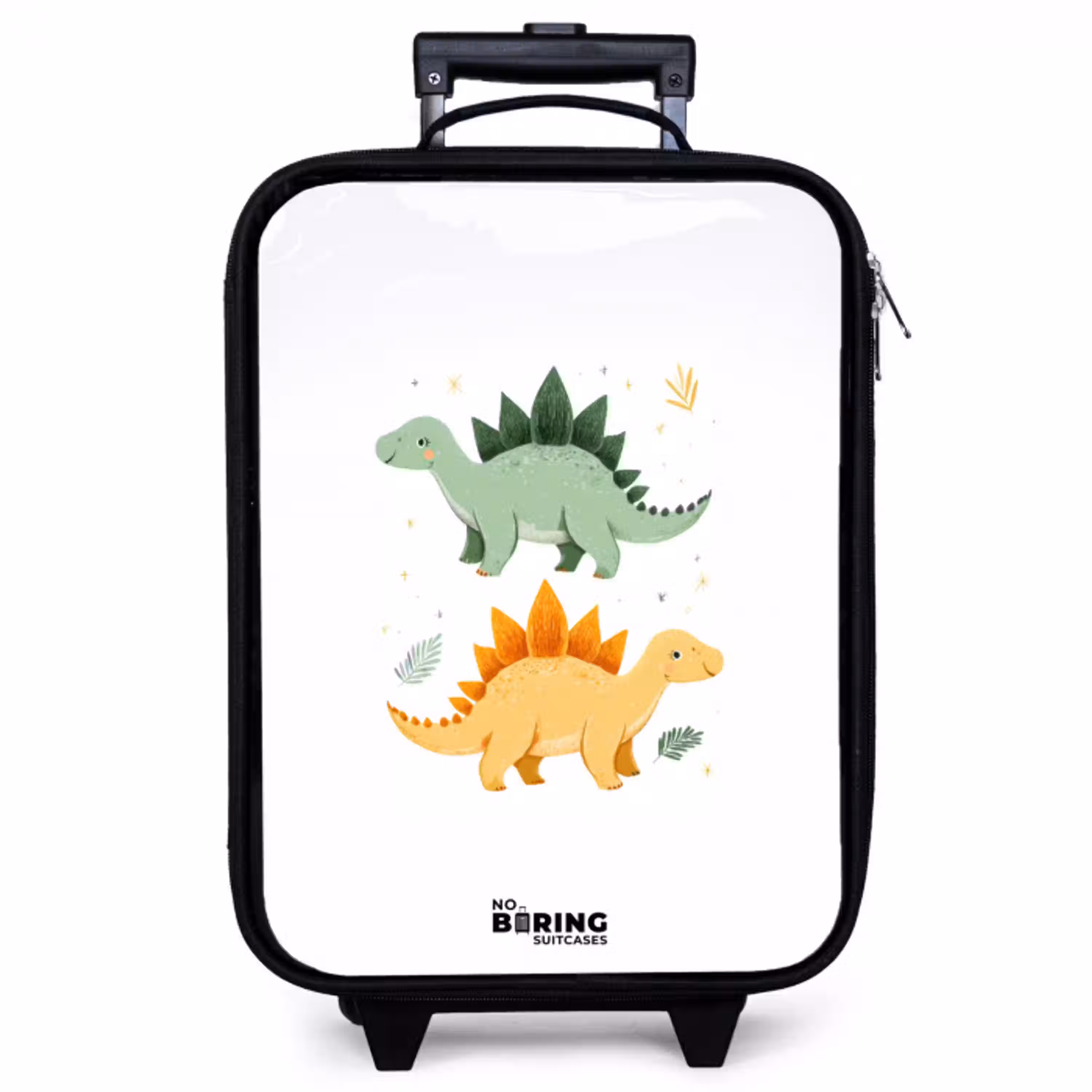 Dinos - Dieren - Groen - Oranje Kinderkoffer - Zwart klein -zzz_website3d