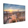 Strand - Zee - Duin - Zonsondergang - Landschap Tuinposter op houten frame 2 cm dik klein -3d