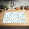 Patroon - Lijn - Design - Groen Inductie beschermer vinyl 3mm klein 276 -sfeer5
