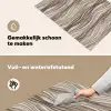 Golven - 3D - Crème Inductie beschemer met haakjes klein 777 -ky-schoon-nl