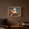 Kerstman - Kerst - Winter - Kerstboom Light Box met batterij (Wandlamp) middel -sfeer4
