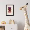 Harmonieus - Symmetrisch - Rood fotolijst zwart zonder passe partout klein -usfeer4_kinderkamer
