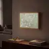 Amandelbloesem - Kunst - Van Gogh - Groen Light Box met batterij (Wandlamp) middel -sfeer1