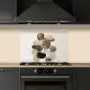 Ovaal - Kleurvlakken - Penseelstreken keuken achterwand spatscherm klein -sfeer1