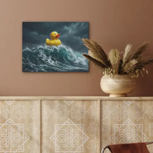 Storm - Badeend - Golven PET vilt klein -sfeer4