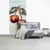 Kersen - Rood - Mozaïek - Blaadjes fotobehang vinyl groot -slaapkamer