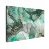 Goud - Marmer - Groen - Luxe - Marmerlook - Grijs canvas 2cm klein -z3d