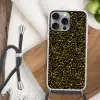 Spat - Waterverf - Geel - Zwart Hoesje iPhone 16 Pro Max met koord klein 804 -sfeer4