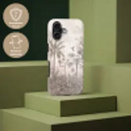 Jungle - Banenboom - Kolibrie - Beige Toughcase MagSafe Apple iPhone 17 klein -USP_PrintM_DE