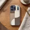 Raster - Halve cirkels - Contrast Telefoonhoesje iPhone 17 Pro klein -sfeer1