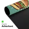 Hamburger - Illustratie - Sla - Kaas Muismat XXL klein -sfeer2