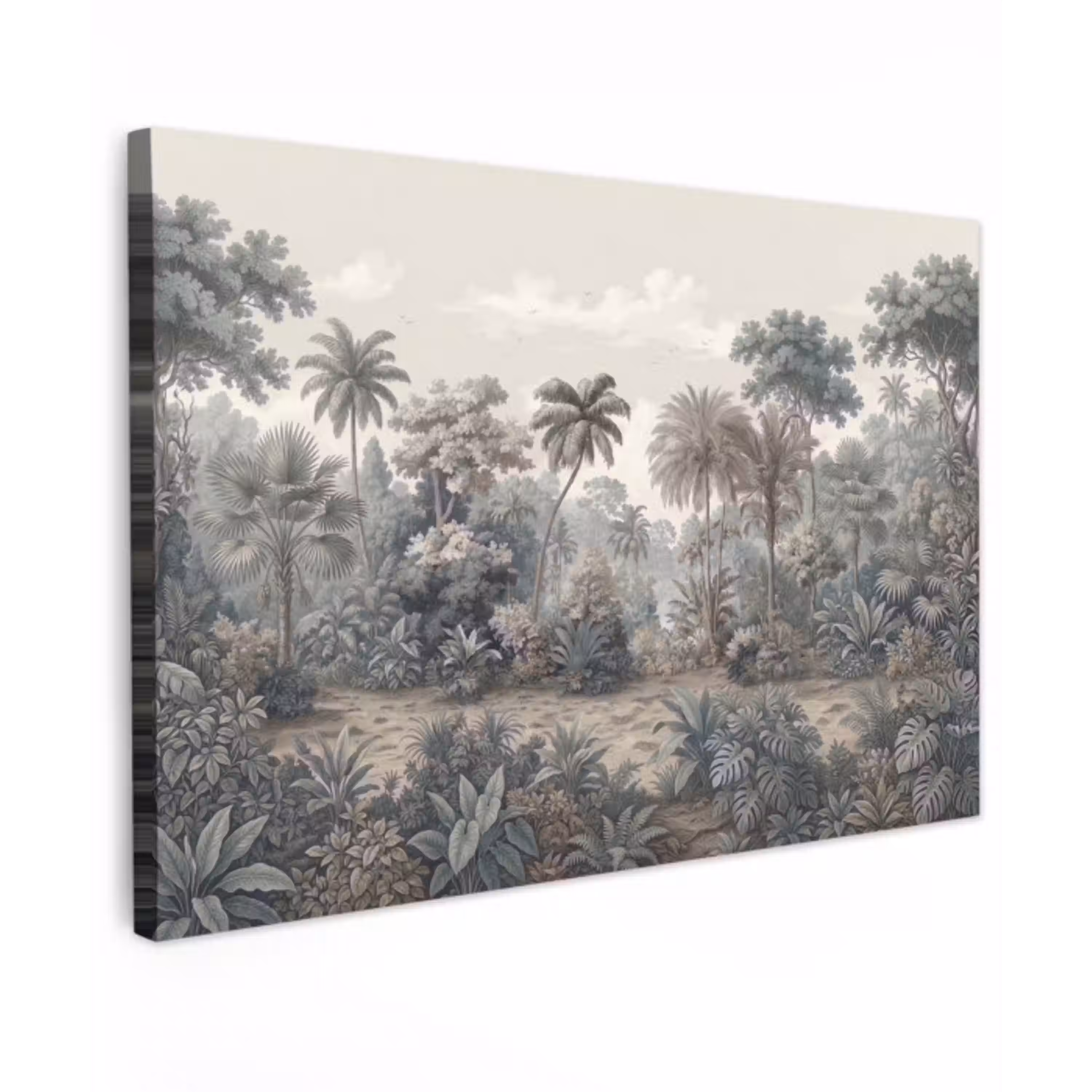 Tropisch - Landschap - Illustratie canvas 2cm klein -z3d