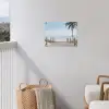 Palmbomen - Pad - Horizon tuinposter los doek klein -sfeer8