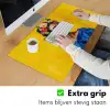 Frida Kahlo - Vrouw - Geel - Blauw - Bloemen Muismat XXL klein -sfeer3