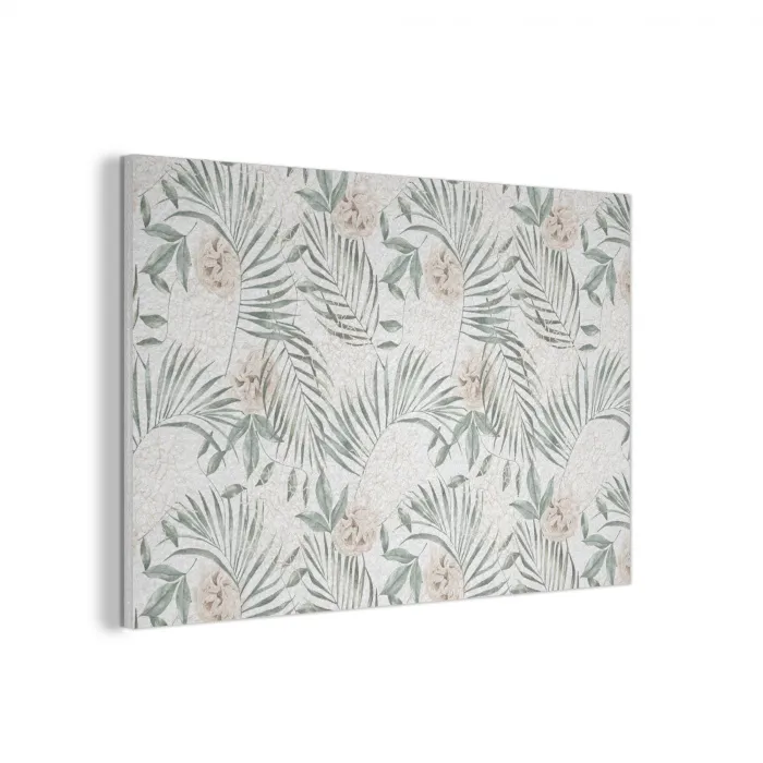 Bohemian - Bladeren - Bloemen - Tropisch PET vilt middel -3d