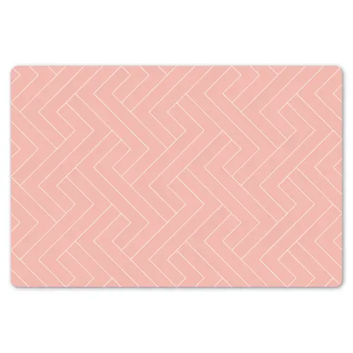 Zalmroze - Strepen - Patroon Placemat vinyl groot 368 -zzsfeer1_Kitchenyeah-website