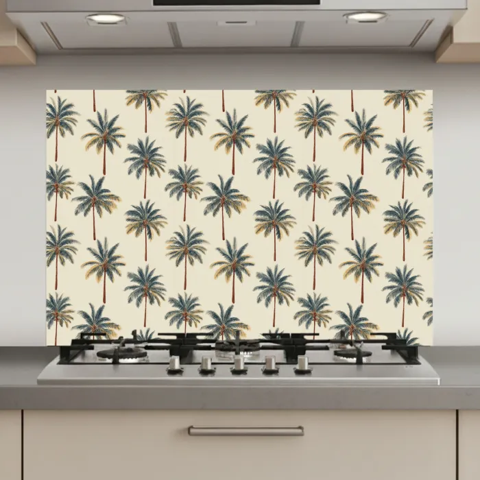 Palmbomen - Tropisch - Groen keuken achterwand spatscherm klein 900 -3d_website