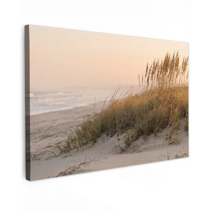 Duinlandschap - Zonsondergang - Strand Tuinposter op houten frame 2 cm dik klein -3d