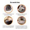 Kronkelende lijn - Magenta - Crème Inductie beschermer vinyl 3mm klein 276 -zzzzzzz-td-werking