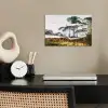 Italiaans landschap parasoldennen - Kunst - Hendrik Voogd - Schilderij - Zwart wit - Oude meesters poster papier klein -sfeer1
