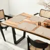 Vaas - Takken - Bloemetjes - Wit Placemat vinyl groot -zzsfeer4_Kitchenyeah-website