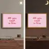 Tekst - Roze - Love - Hart Light Box met batterij (Wandlamp) middel -sfeer3