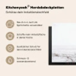 Rendier - Gewei - Sneeuw - Winter Inductie beschemer met haakjes klein -ky-usp-de