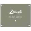 Quotes - Zomer, zon, wijn & kletsen - Tekst - Zomer tuinposter los doek klein -3d