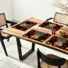Gnooms - Kerst - Raam - Kleurrijk Placemat vinyl groot -zzsfeer4_Kitchenyeah-website