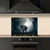 Olifant - Dieren - Licht - Bos - Natuur - Wilde dieren keuken achterwand spatscherm klein -sfeer1
