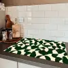 Groen - Organische vlakken - Crème Inductie beschermer vinyl 3mm klein 276 -sfeer3