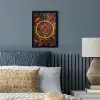 Mandala - Cirkels - Patronen fotolijst zwart zonder passe partout klein -sfeer3