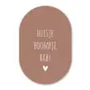 Spreuken - Quotes - Huisje boompje baby Wandcirkel Ovaal Forex klein -3d