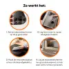 Stippen - Patroon - Bruin Inductie beschermer vinyl 3mm klein 276 -zzzzzzz-td-werking